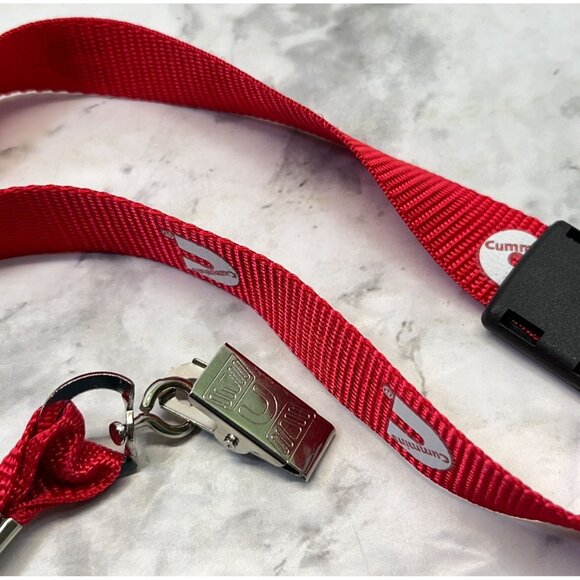 Cummins Dodge Lanyard Badge Tag Holder Red Clip Diesel Trucks - Picture 3 of 6